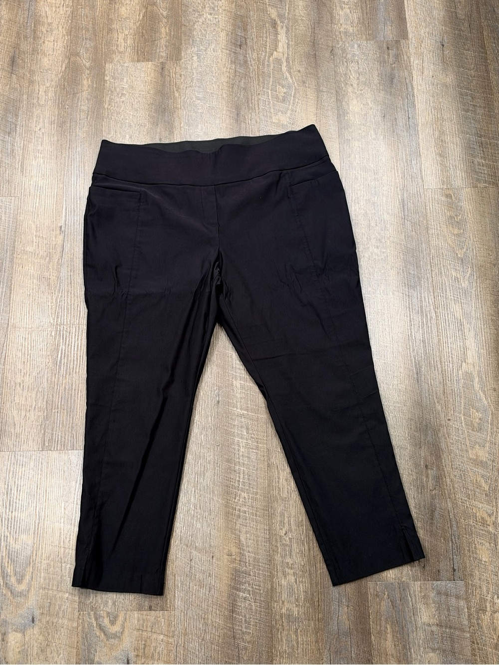 Apt 9 plus size Women's Black Stretch Pull-On Pants
